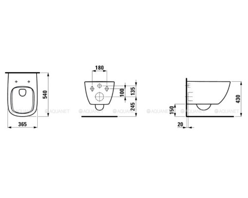 Унитаз подвесной Laufen Palomba 8.2080.2.000.000.1
