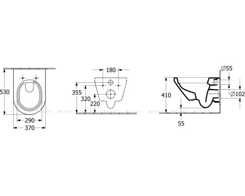 Унитаз подвесной Villeroy & Boch Architectura 4694CL01