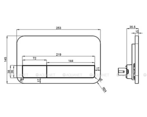 Унитаз с инсталляцией Villeroy & Boch Avento 5656 HR 01 (инсталляция 9224 61 00 + клавиша 9224 90 68)
