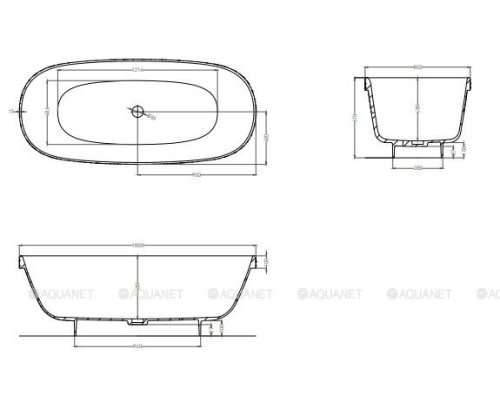 Ванна из искусственного камня Salini Greca 180x80 103121M