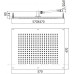 Верхний душ Bossini Dream Rectangular H38391.073 черный матовый