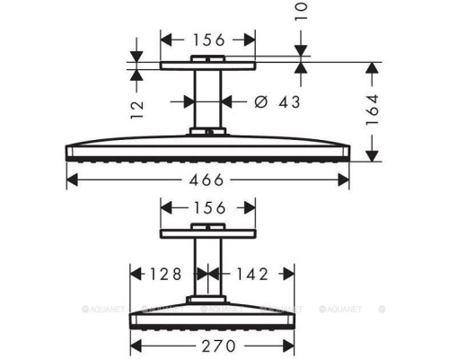 Верхний душ Hansgrohe Rainmaker Select 460 1jet 24002600
