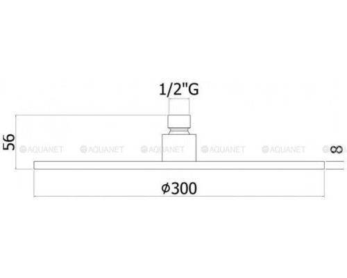 Верхний душ Paffoni Master King ZSOF079NKN никель черный брашированный