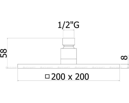 Верхний душ с держателем Paffoni Syncro ZSOF075CR + ZSOF063CR