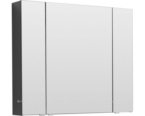 Зеркальный шкаф Aquanet Алвита 100 серый антрацит
