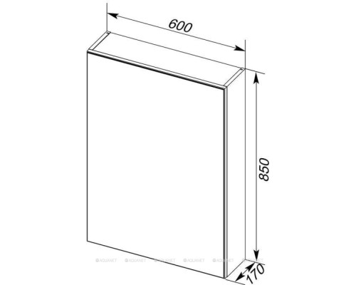 Зеркальный шкаф Aquanet Алвита 60 белый