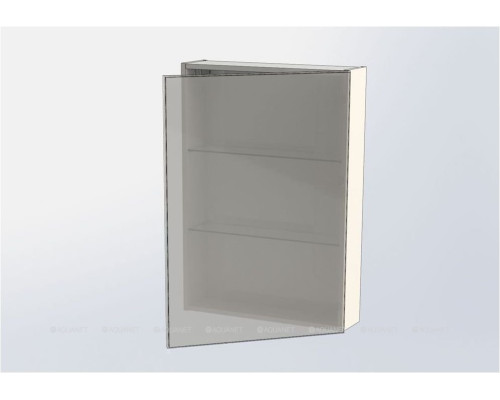 Зеркальный шкаф Aquanet Алвита 60 серый антрацит