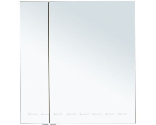 Зеркальный шкаф Aquanet Алвита New 80 дуб веллингтон белый