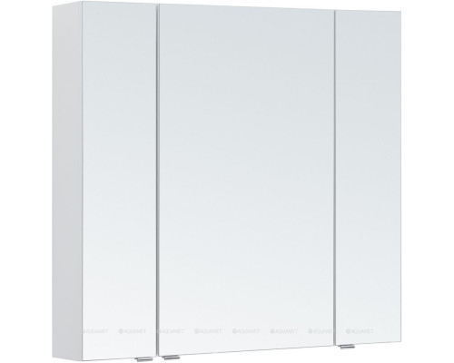 Зеркальный шкаф Aquanet Алвита new 90 белый матовый