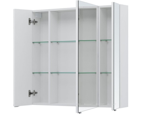 Зеркальный шкаф Aquanet Алвита new 90 белый матовый