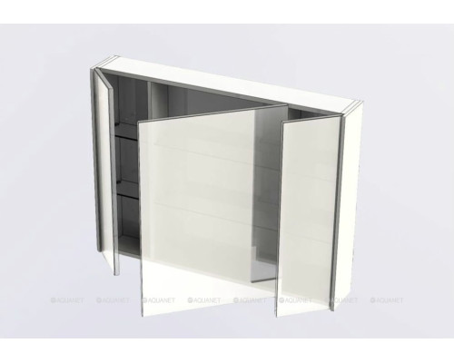 Зеркальный шкаф Aquanet Латина 100 белый