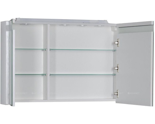 Зеркальный шкаф Aquanet Лайн 90 R белый