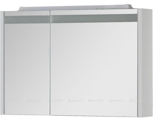 Зеркальный шкаф Aquanet Лайн 90 R белый