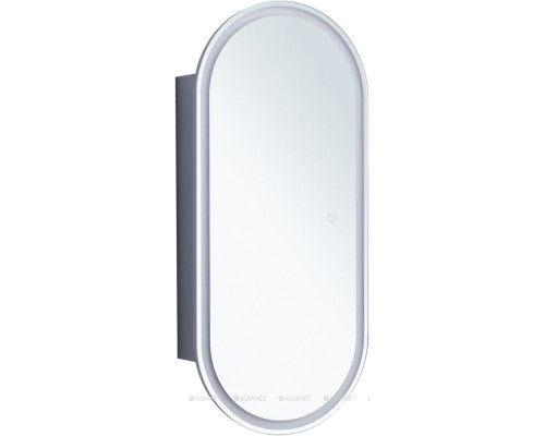 Зеркальный шкаф Aquanet Монте 40 белый, с LED подсветкой
