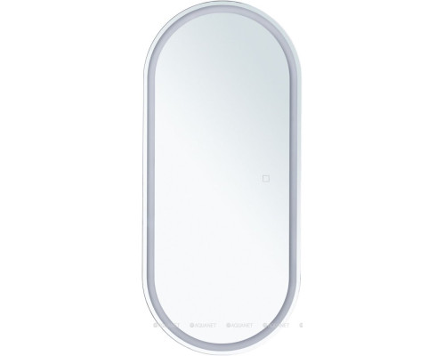 Зеркальный шкаф Aquanet Монте 40 белый, с LED подсветкой
