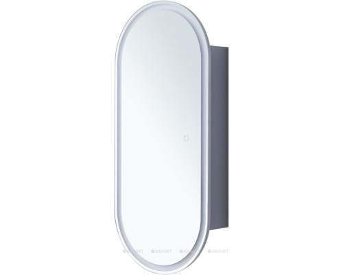 Зеркальный шкаф Aquanet Монте 40 белый, с LED подсветкой