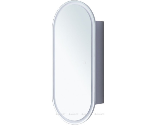Зеркальный шкаф Aquanet Монте 40 белый, с LED подсветкой