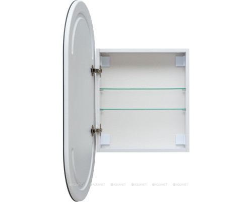 Зеркальный шкаф Aquanet Монте 50 белый, с LED подсветкой