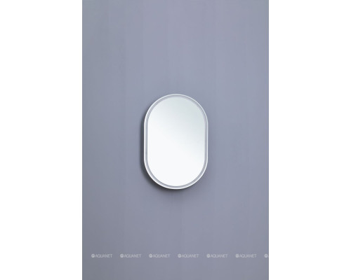 Зеркальный шкаф Aquanet Монте 60 белый, с LED подсветкой