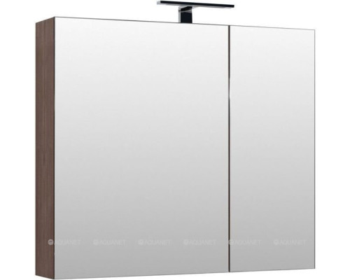 Зеркальный шкаф Aquanet Нью-Йорк 100 орех