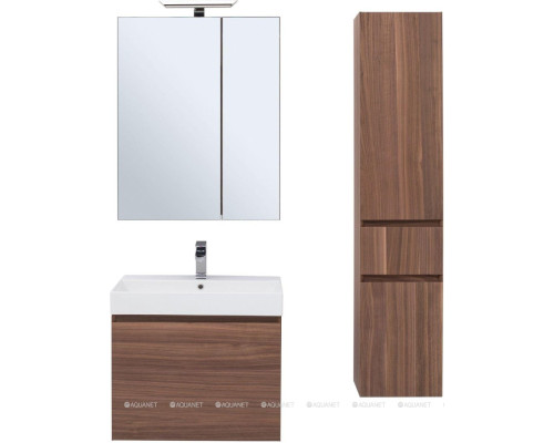 Зеркальный шкаф Aquanet Нью-Йорк 70 орех