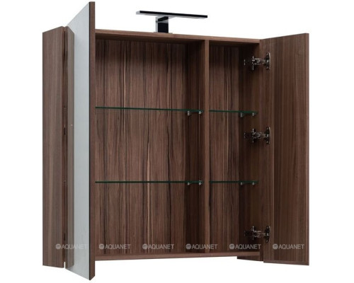 Зеркальный шкаф Aquanet Нью-Йорк 85 орех