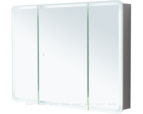 Зеркальный шкаф Aquanet Оптима 110 с LED подсветкой
