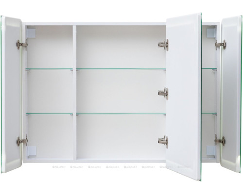 Зеркальный шкаф Aquanet Оптима 110 с LED подсветкой