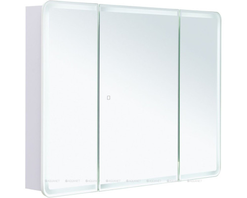 Зеркальный шкаф Aquanet Оптима 110 с LED подсветкой
