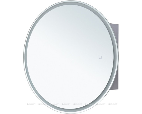 Зеркальный шкаф Aquanet Оптима 80 белый, с LED подсветкой