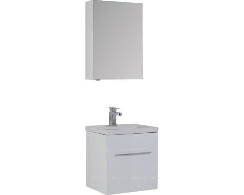 Зеркальный шкаф Aquanet Порто 50 белый