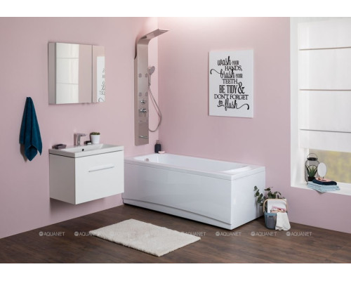 Зеркальный шкаф Aquanet Порто 70 белый