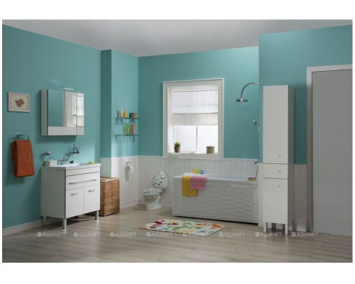 Зеркальный шкаф Aquanet Верона 90 белый