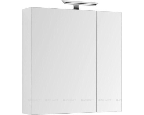 Зеркальный шкаф Aquanet Йорк 85 белый