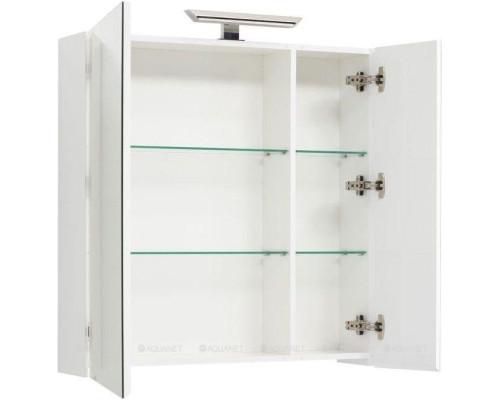 Зеркальный шкаф Aquanet Йорк 85 белый