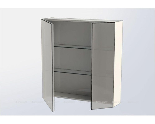 Зеркальный шкаф Aquanet Йорк 85 белый