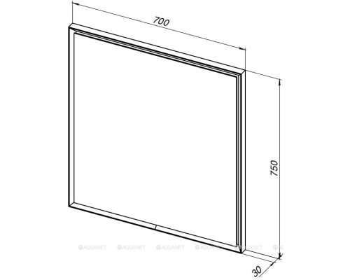 Зеркало Allen Brau Activity 70 1.340026.WM белый матовый
