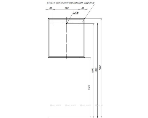 Зеркало Allen Brau Activity 70 1.340026.WM белый матовый