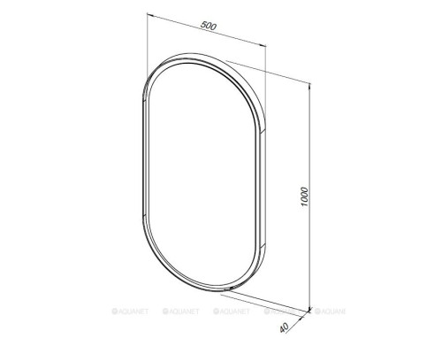 Зеркало Allen Brau Infinity 50 1.21016.WT белый