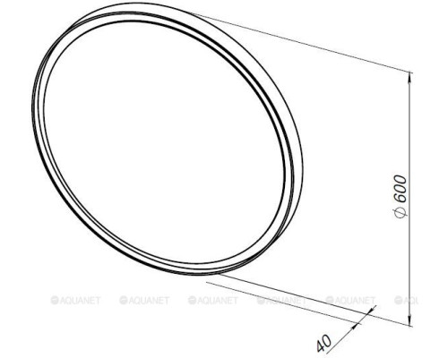 Зеркало Allen Brau Infinity 60 1.21022.BL черный