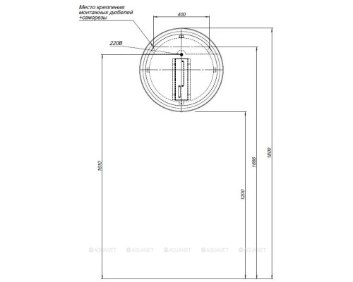 Зеркало Allen Brau Infinity 60 1.21022.BL черный