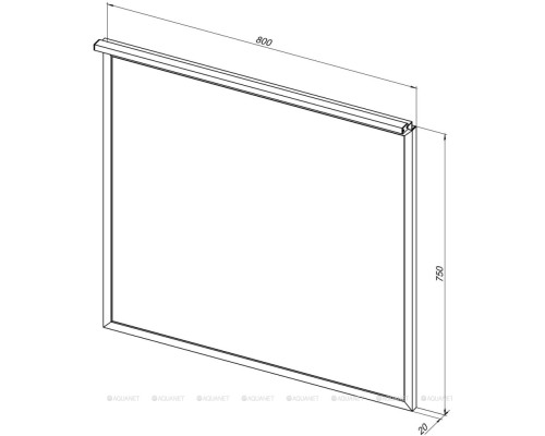 Зеркало Allen Brau Priority 80 1.31015.BB черный браш