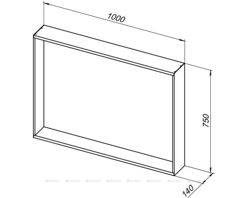 Зеркало Allen Brau Reality 100 1.32020.BB черный браш