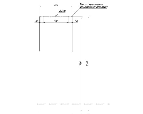Зеркало Allen Brau Reality 70 1.32017.03 латунь браш