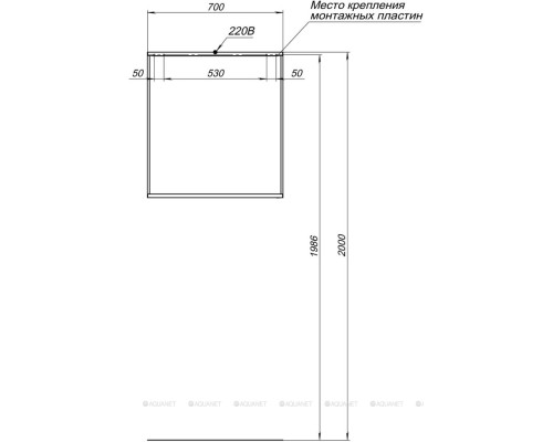 Зеркало Allen Brau Reality 70 1.32017.BB черный браш