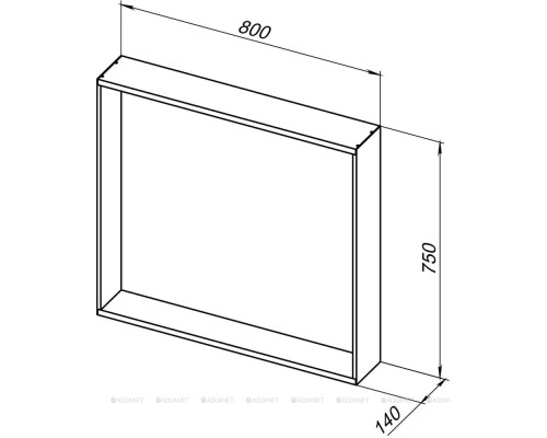 Зеркало Allen Brau Reality 80 1.32018.BB черный браш