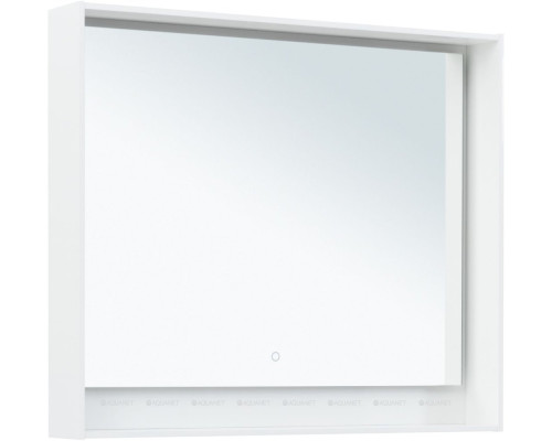 Зеркало Aquanet Милан 100 белый глянец