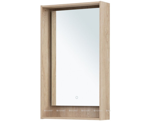 Зеркало Aquanet Милан 50 дуб светлый