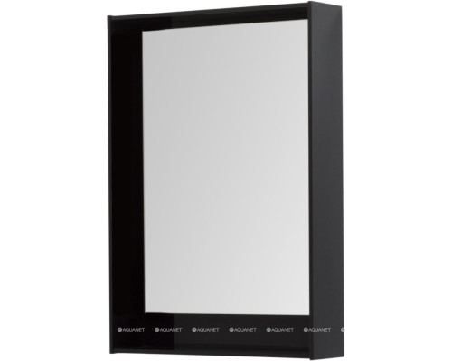 Зеркало Aquanet Милан 60 LED черный глянец