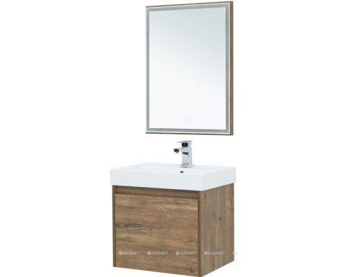 Зеркало Aquanet Nova Lite 60 дуб рустикальный LED